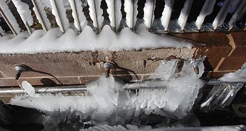 Erzurum'da Şadırvanlar Şelaleye Dönüştü