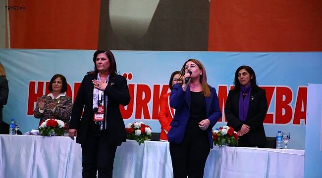 CHP Aydın'da 'Hedef Türkiye Mazbatası' sloganı ile kongreye gitti