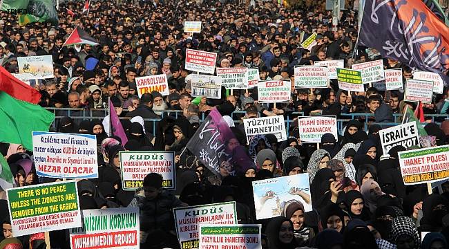 Diyarbakır'da 'Kudüs bizimdir' mitingi