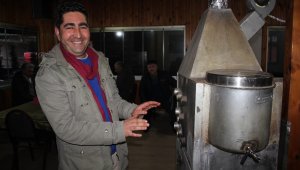 Erzurumlular Derneği İşi Çözmüş..İlginç soba görenleri şaşkına çeviriyor