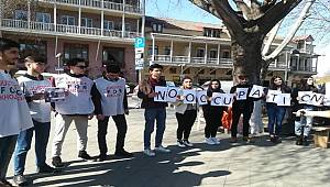 Gürcistan'da Hocalı katliamının 28. yıldönümünde eylem düzenlendi