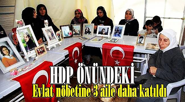 HDP önündeki evlat nöbetine 3 aile daha katıldı
