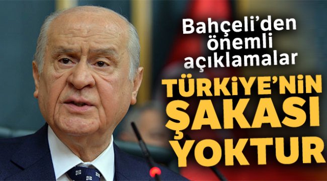 MHP Genel Başkanı Bahçeli'den önemli açıklamalar!