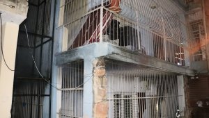 Müstakil evde elektrikli sobadan yangın çıktı