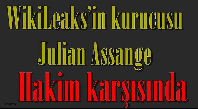 WikiLeaks'in kurucusu Julian Assange hakim karşısında