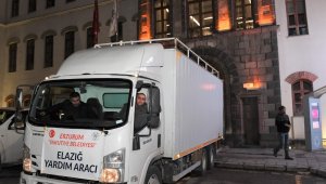 Yakutiye Belediyesi ve pazarcı esnafından Elazığ'a yardım eli