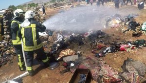 Suriye'de mülteci kampında yangın: 1 ölü, 2 yaralı