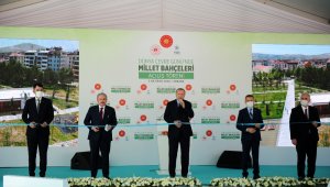 Cumhurbaşkanı Erdoğan, millet bahçelerini açtı