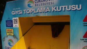 Giysi toplama kutusunu soydular