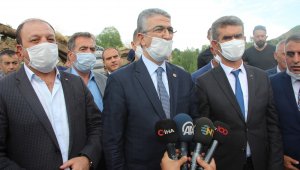 MHP'li Aydın ve beraberindeki heyet deprem bölgesinde