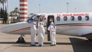 Rusya'daki Türk hasta, ambulans uçakla Türkiye'ye getirildi