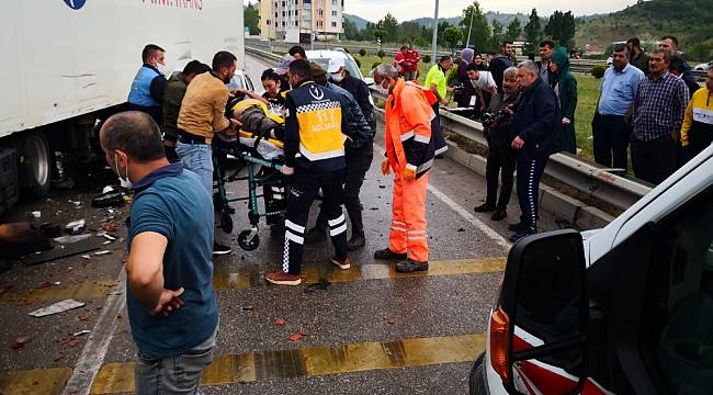 Samsun'da tır dehşeti: 5 yaralı