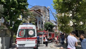 Bahçelievler'de 4 katlı binada korkutan yangın