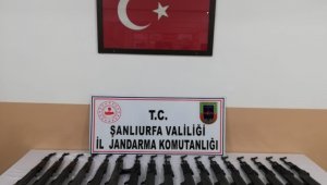Suriye sınırında 17 adet uzun namlulu silah ele geçirildi