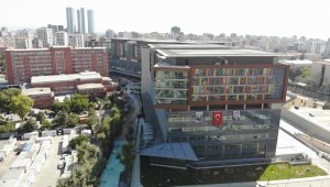 Göztepe Şehir Hastanesinin son durumu havadan görüntülendi