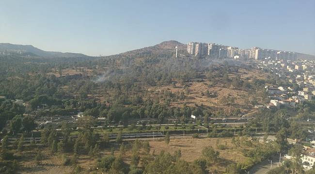 İzmir'de askeri alandaki orman yangını kontrol altında