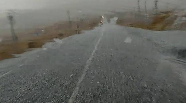 Ardahan'da dolu yağışı etkili oldu