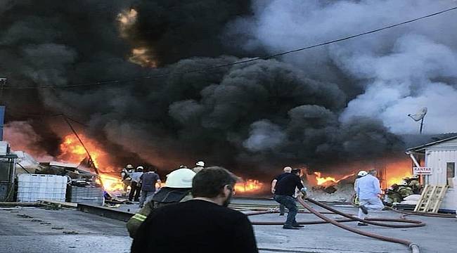 Başakşehir'de korkutan yangın