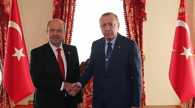 Cumhurbaşkanı Erdoğan'dan KKTC Cumhurbaşkanı Tatar'a tebrik telefonu