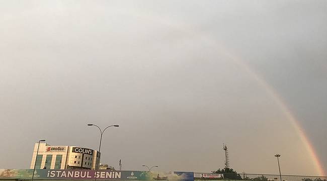 İstanbul'da gökkuşağı sürprizi