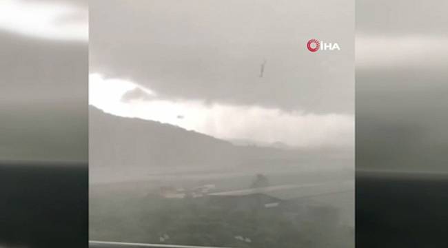 Kumluca'daki fırtınada 1 kişi hayatını kaybetti