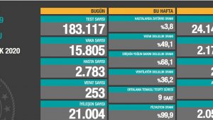 Son 24 saatte korona virüsten 253 kişi hayatını kaybetti