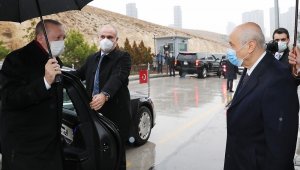 Cumhurbaşkanı Recep Tayyip Erdoğan, MHP Genel Başkanı Devlet Bahçeli'yi ziyaret ediyor