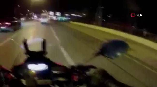 E-5 Karayolu'nda tartıştığı motosikletliye çarpıp kaçtı