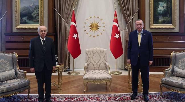 Erdoğan- Bahçeli görüşmesi sona erdi