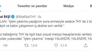 'THY'den 2 bin 500 kişi çıkarıldığı iddiası