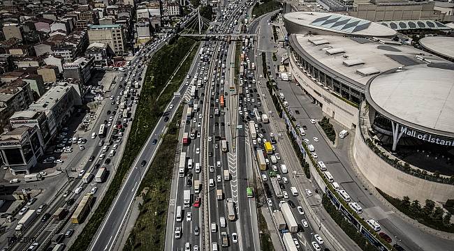 İstanbul'daki araç yoğunluğu yüzde 7 arttı