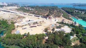 Türkiye'nin en uzun 4. köprüsünde inşaat sürüyor