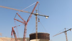 Akkuyu NGS'nin ikinci güç ünitesine iç koruma kabuğunun ikinci katmanı kuruldu