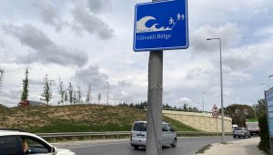 Büyükçekmece'de 'Tsunami Tahliye Yolu' tabelaları asıldı