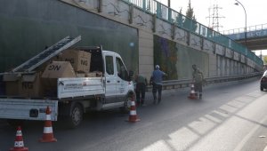 Devlet Bahçeli Kavşağı dikey bahçe ile yeşilleniyor