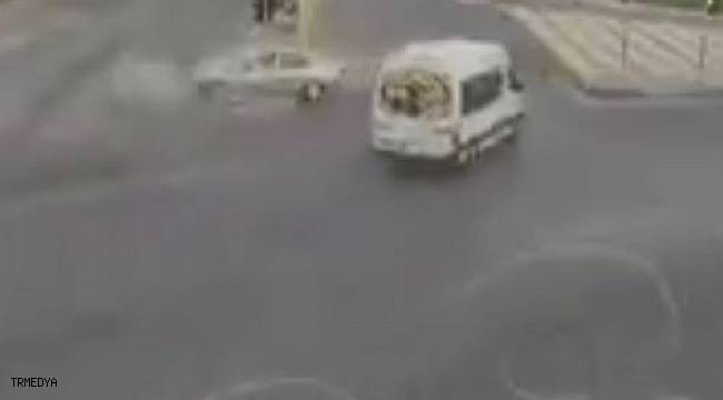Gaziantep'te trafik kazaları kameralara yansıdı