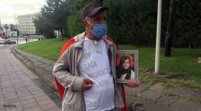 Kızı PKK tarafından dağa kaçırılan baba İzmir'den Ankara'ya yürüdü