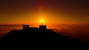 Uludaz Tepesi'nde gün batımı şöleni