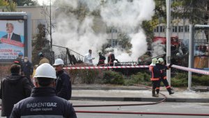 MTA bahçesindeki yangında soğutma çalışmaları devam ediyor