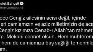 Bahçeli'den Başak Cengiz cinayeti açıklaması