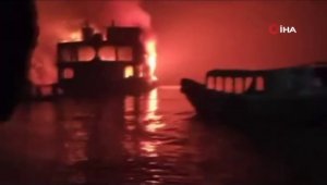 Bangladeş'te yolcu gemisinde yangın: 38 ölü