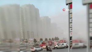 Binanın asansör boşluğunda yangın çıktı, mahsur kalanları itfaiye kurtardı