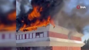 Roma'da jandarma okulunda büyük yangın