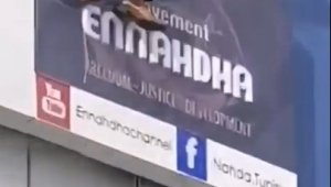 Tunus'ta Ennahda Partisi Genel Merkezinde yangın: Canlarını kurtarmak için pencereden atladılar