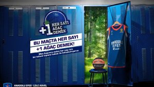 Anadolu Efes - Asvel maçında atılacak her sayı ağaca dönüşecek