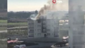 Antalya'da 5 katlı binada korkutan yangın