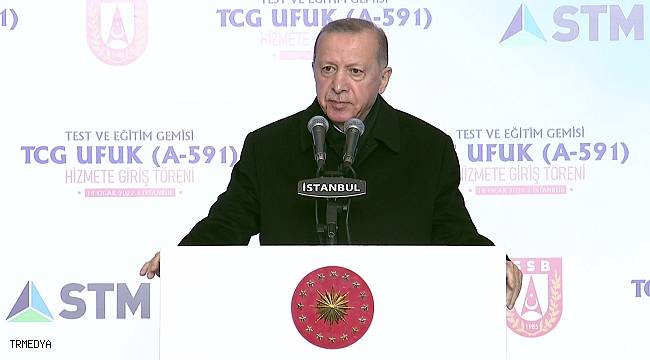 Cumhurbaşkanı Erdoğan: "Şu ana kadar 25 ülkeye 180 adet deniz platformu ihracatı gerçekleştirdik"