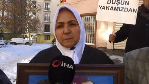 Diyarbakır'da dondurucu soğukta evlat nöbeti