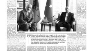 Erdoğan Arnavutluk'ta gazeteye makale yazdı