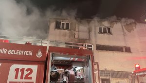 İstanbul'da iplik fabrikasında korkutan yangın
